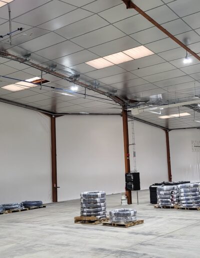 Cloison industrielle bâche souple