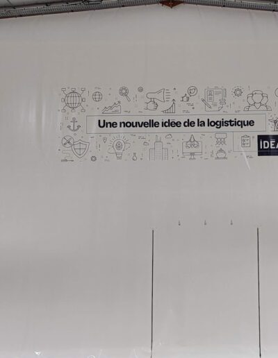 Cloison industrielle bache souple