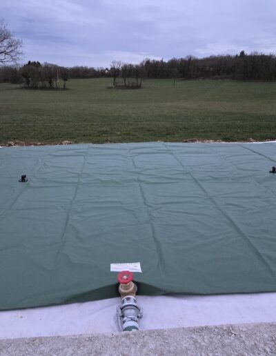 Stockage effluents agricole citerne souple