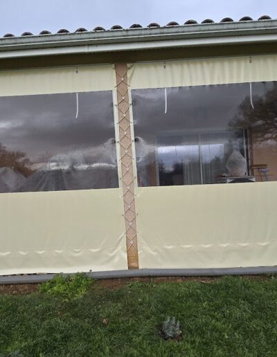 bâche fermeture terrasse