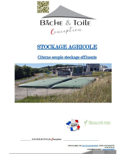 Doc Citerne souple stockage effluents